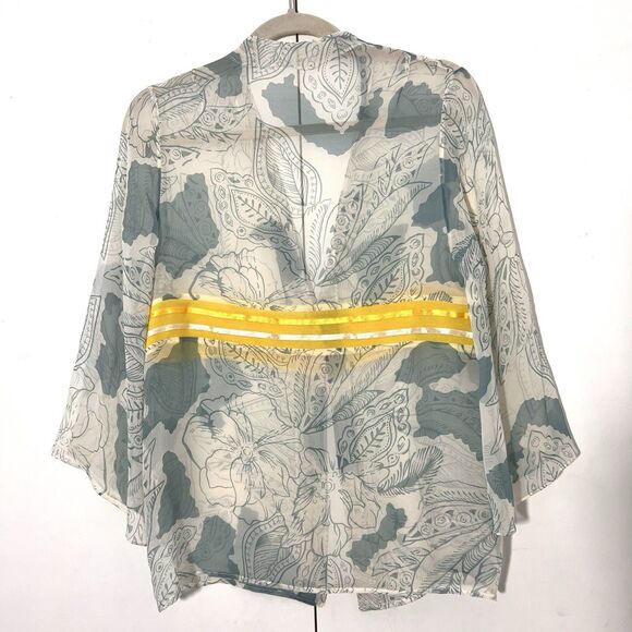 Elizabeth Gillett Silk Coquette Top Size S Sheer Light Weight Boho Forest Fairy - Picture 2 of 6